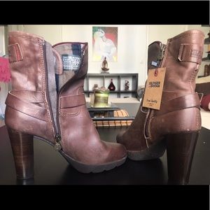 Tommy Hilfiger Denim Leather Ankle Boots